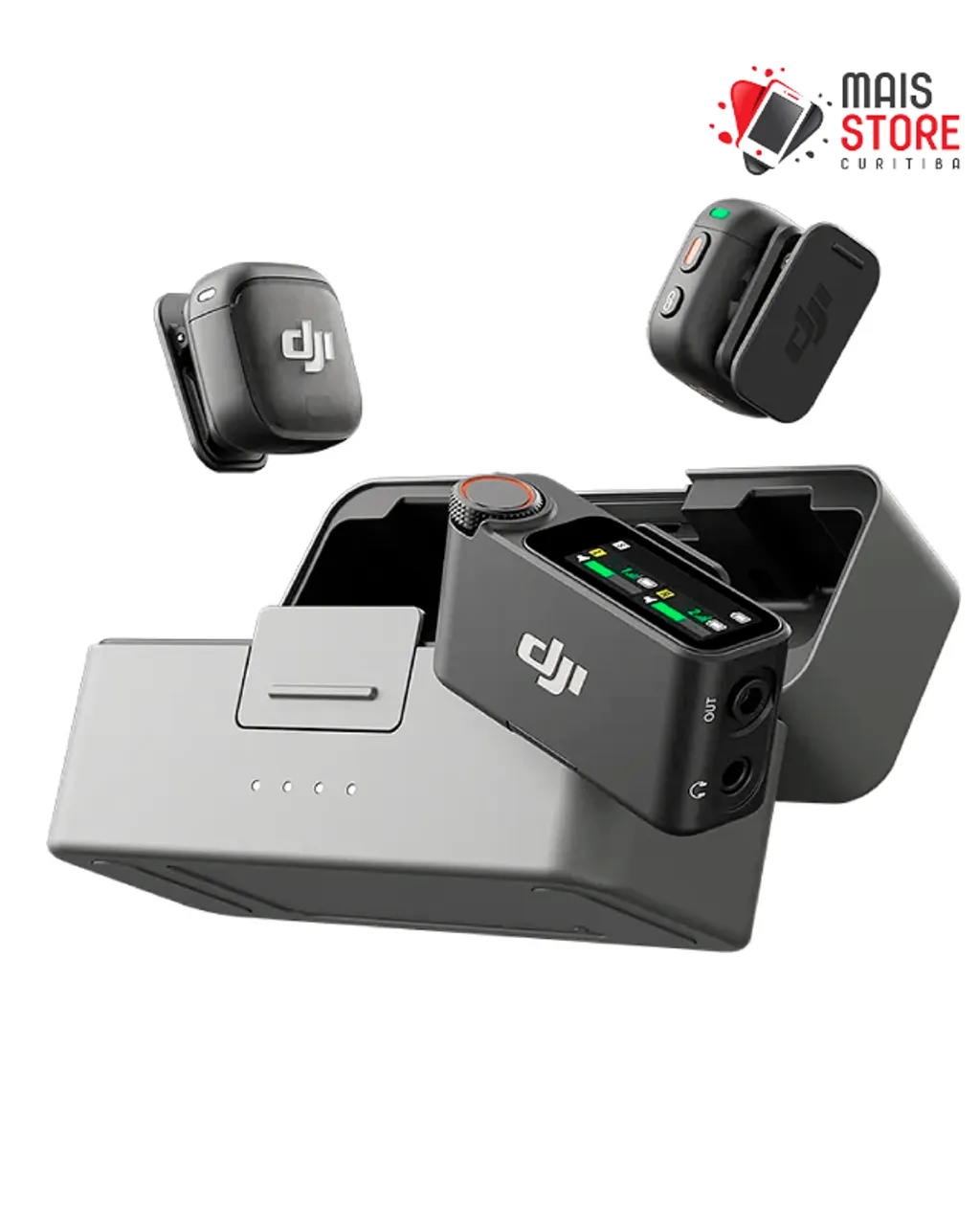 Microfone Dji Mic 2 (2 TX + 1 RX + Charging Case) Novos/Lacrados