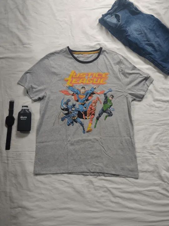 camiseta liga da justiça masculina - para quem vive no estilo dos heróis!