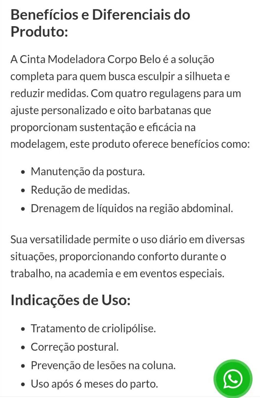 Cinta Modeladora Corpobelo - Foto 4