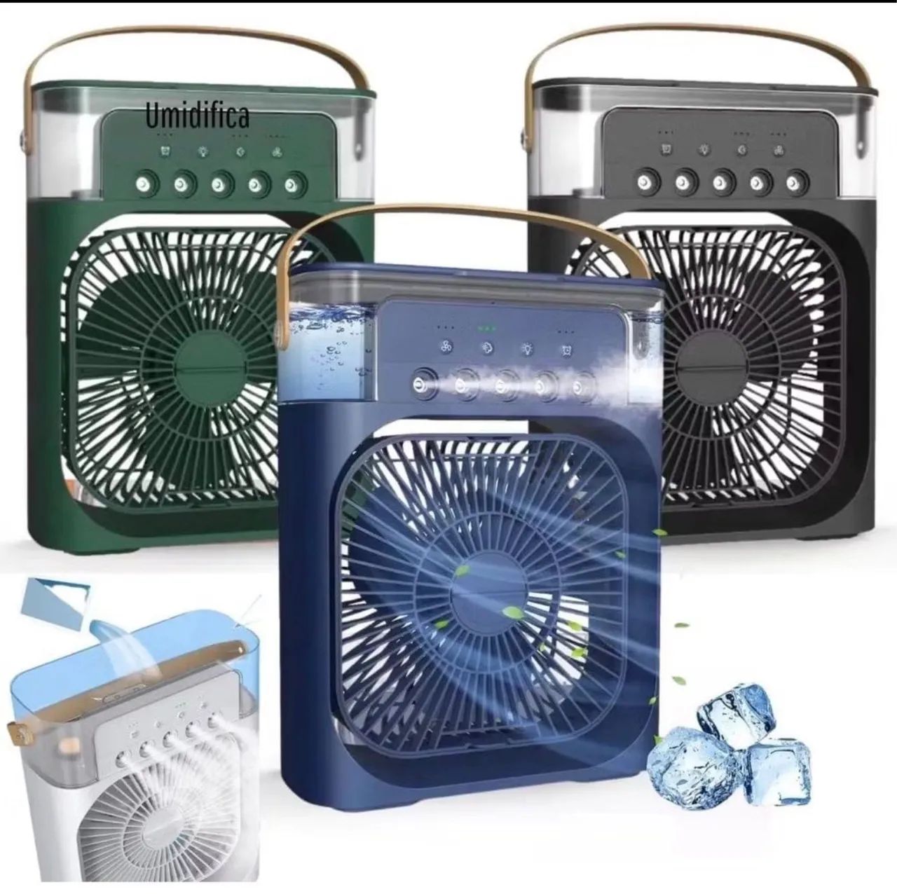 Mini Ventilador E Umidificador 