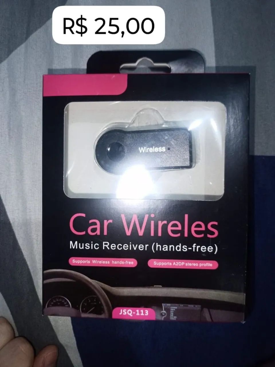 Receptor bluetooth recarregável 