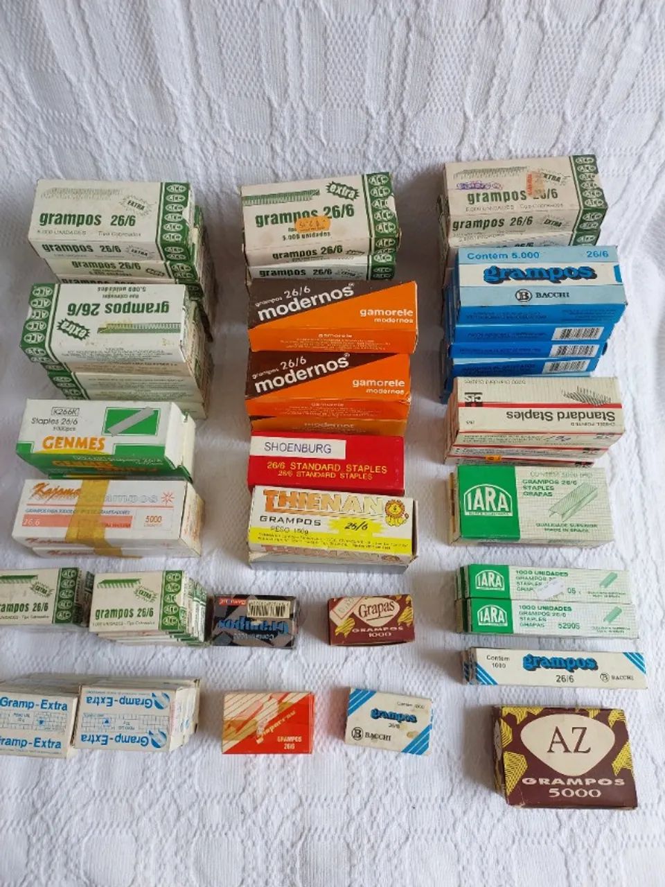 Grampos para Grampeador / Colchetes / Clips (Novos) - varejo ou atacado