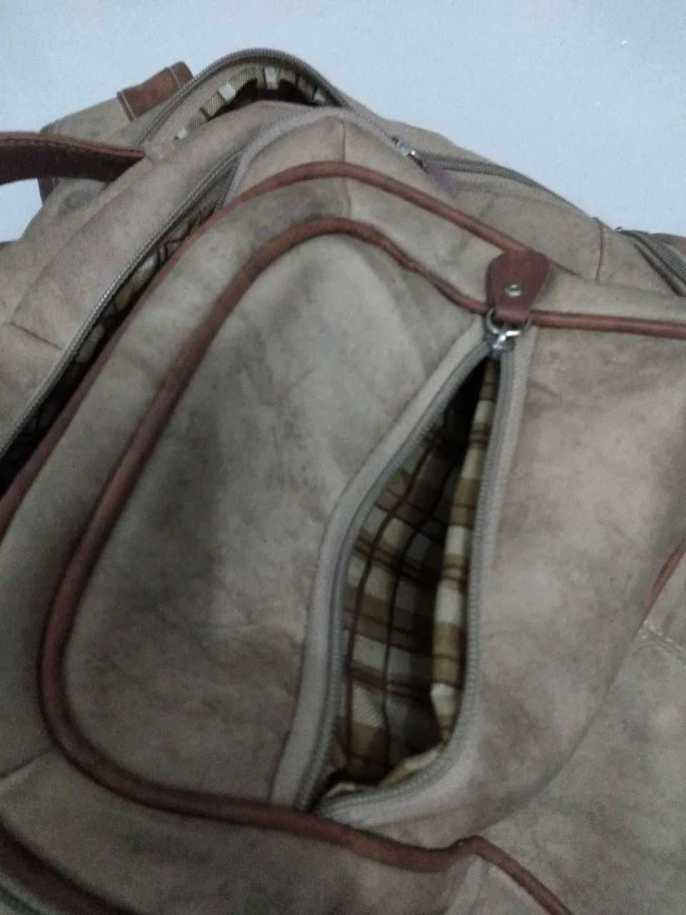 Mochila de Couro Marrom - Foto 5