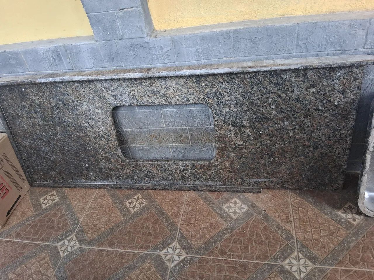 Bancada de mármore e pia inox - Foto 3