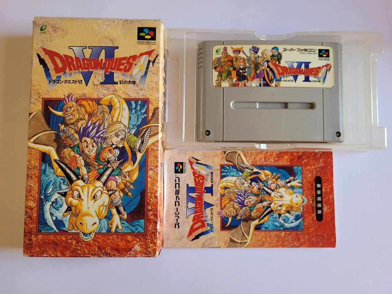 Dragon Quest VI - Super Famicom Original Japonês com caixa e manual