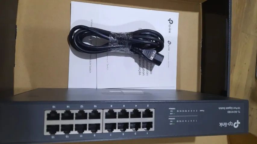 Switch 16 Portas Gigabit 10/100/1000 Tp-link Tl-sg1016d Hub
