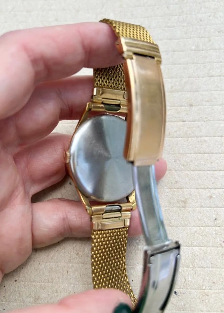 Relógio Movado Dourado Anos 1950 funcionando - Foto 3