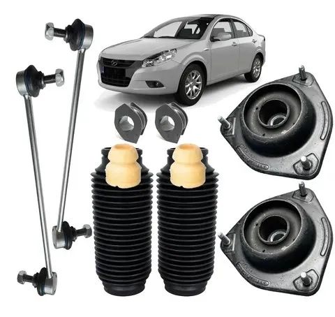 Kit Amortecedor Bieleta Bucha Diant Jac J3 2011 - 2015