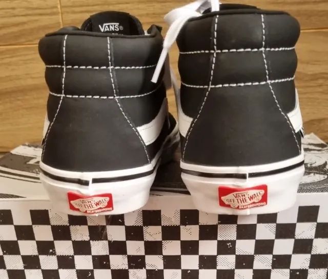 Tênis Vans Modelo skate Grosso Black / White - Foto 4