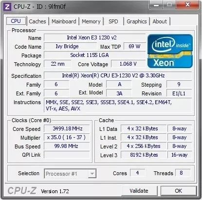 Processador Intel Xeon E3-1230 V2 SR0P4 3.30Ghz 4 núcleos 8 Threads - Foto 4