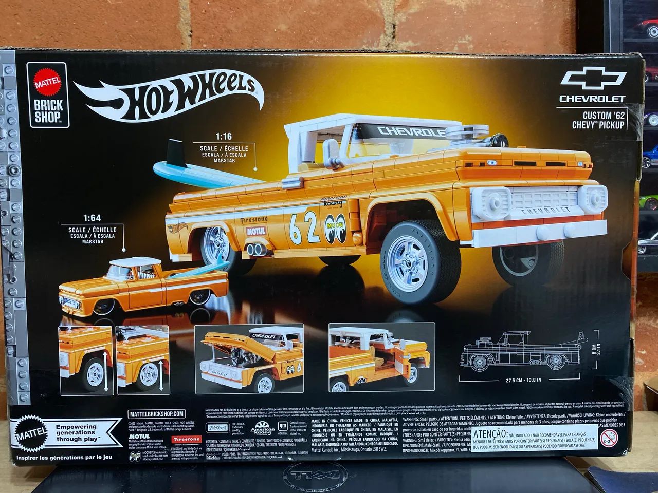 Hotwheels Custom 62 Chevy Pickup - Brick Shop - Lego da Hotwheels - Foto 4