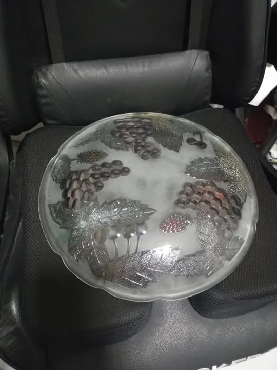 prato grande de vidro decorativo de mesa de jantar !! ULTIMA UNIDADE !!! - Foto 2