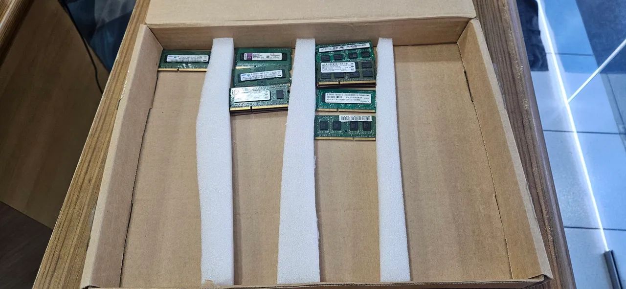 Memórias DDR3 de notebook. 1,2 e 4 G