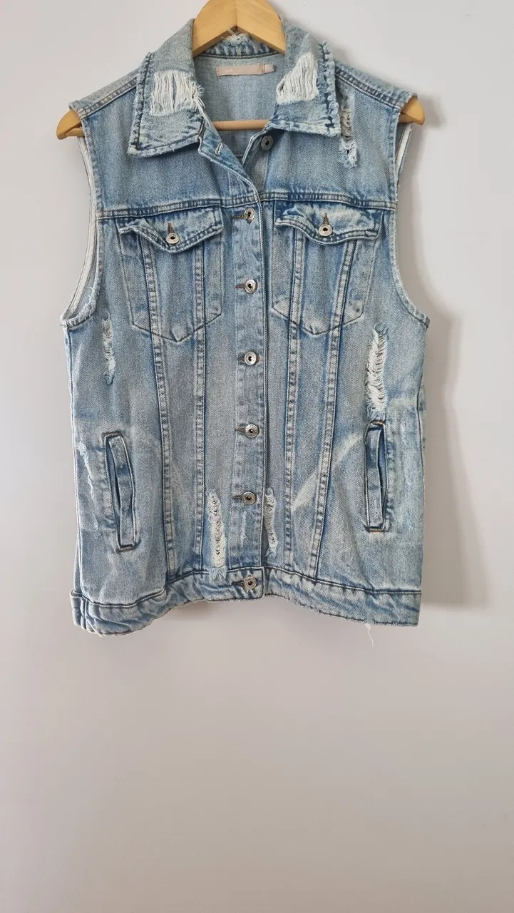 Colete Jeans Destroyed Feminino - Mob