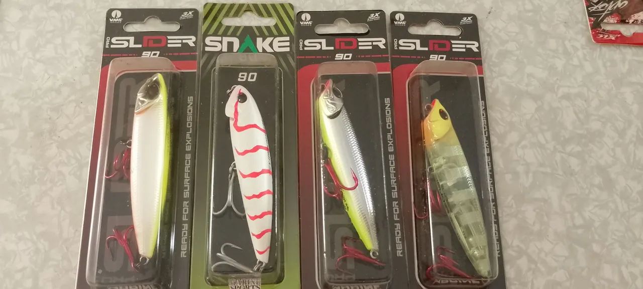 Iscas de superfície Slider 90mm - Novas