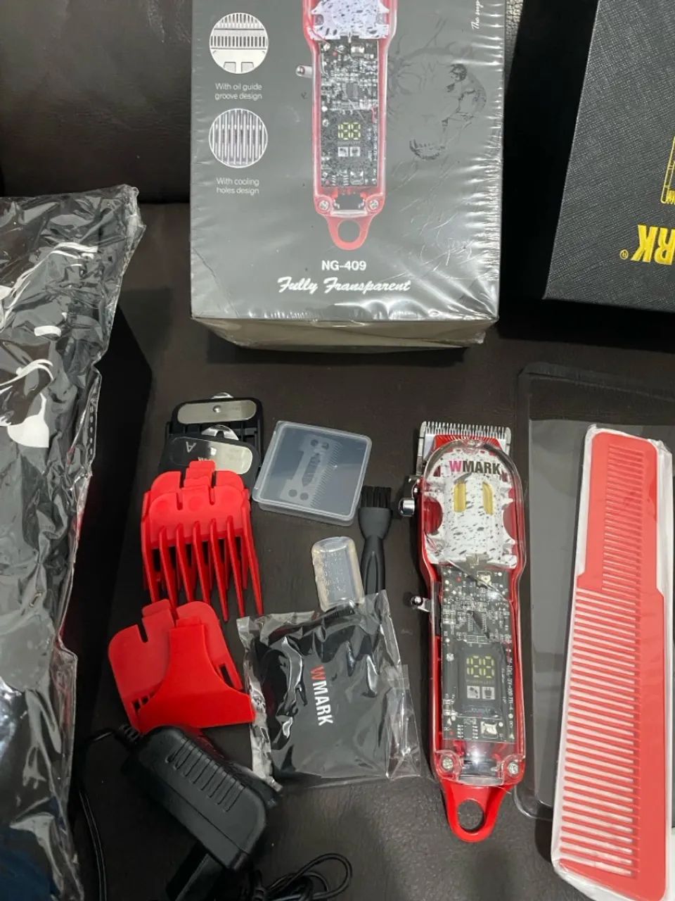 Máquina de cortar cabelo W Mark Capa e Lâmina 