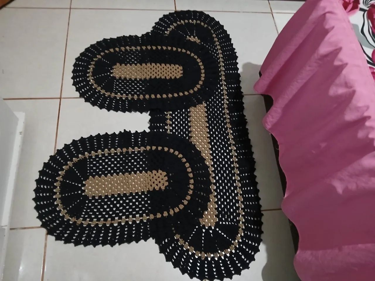 Tapete de Crochê Artesanal Exclusivo - Foto 4