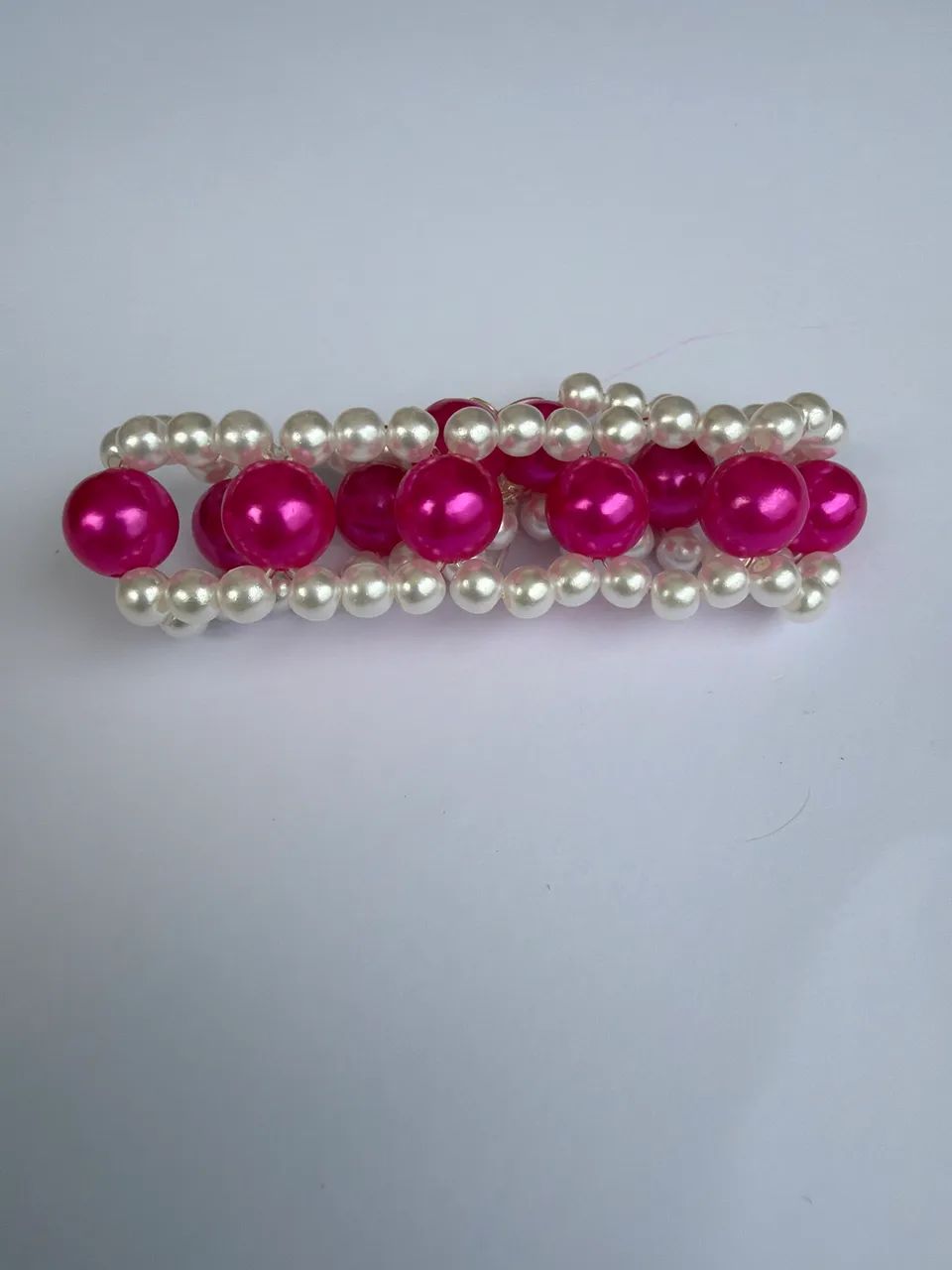 Pulseira rosa trançada - Foto 2