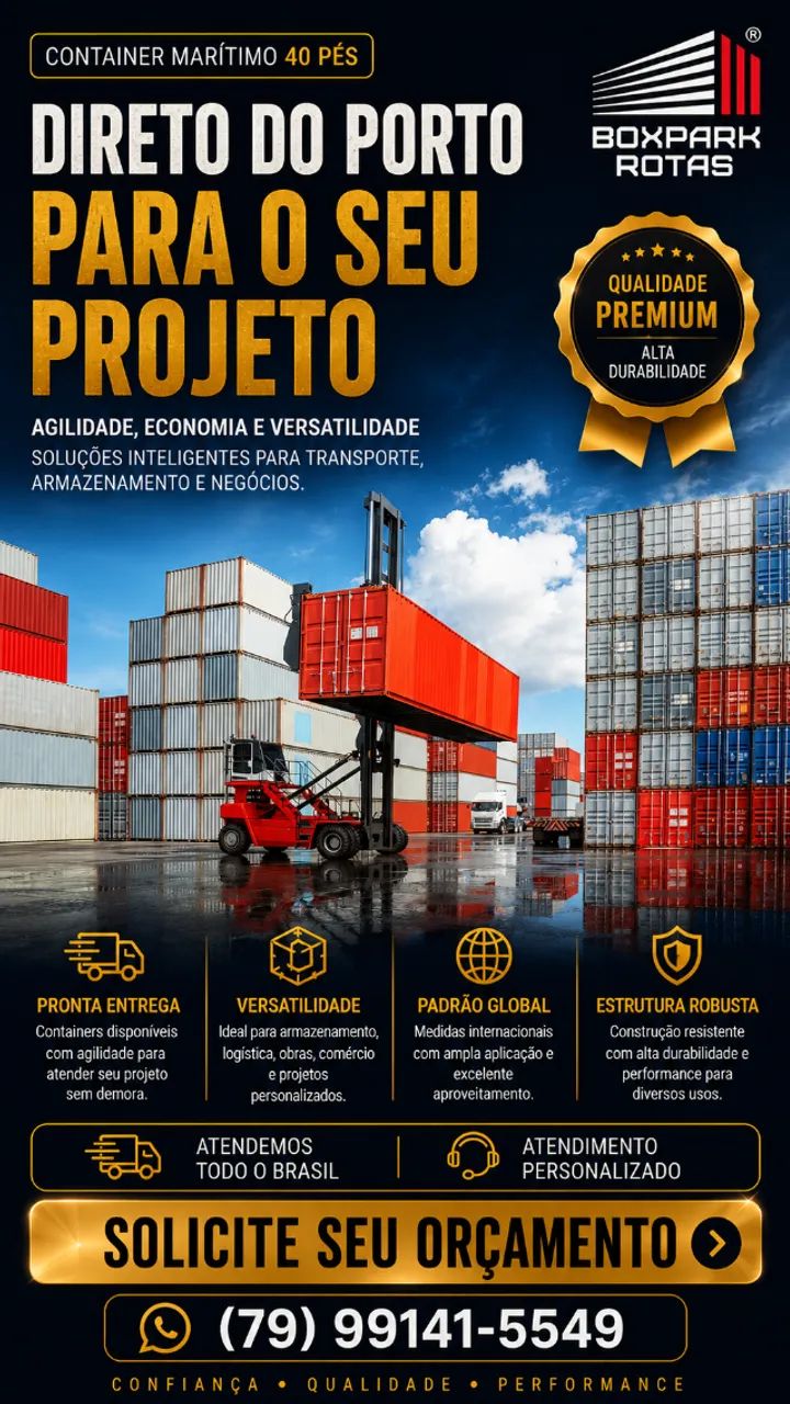 Container Marítimo HC 40 Pés | Ideal para Loja, Obra, Chalé e Depósito | Entrega Rápida - Foto 3