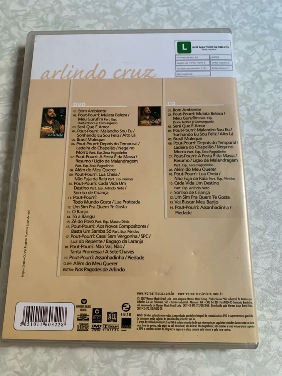 DVD + CD ARLINDO CRUZ - DOSE DUPLA VIP  - Foto 2