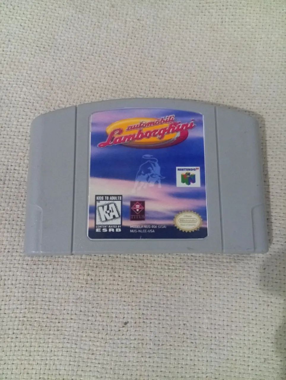 Lamborghini Nintendo 64 original ( relabel)