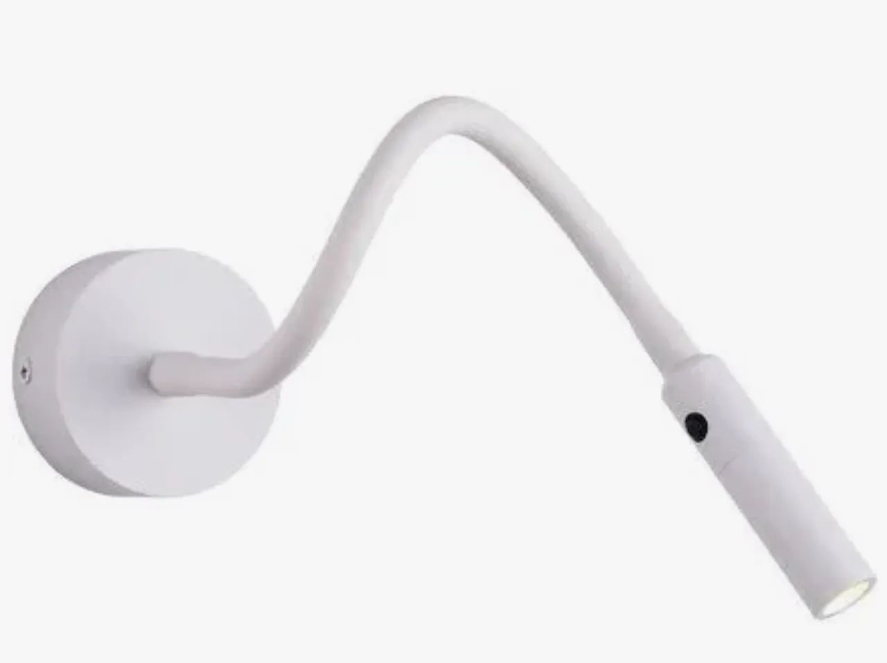 Arandela Luminária de Cabeceira Flexivel Branca Led