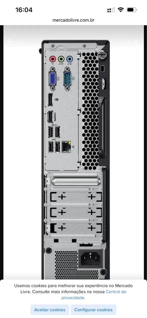 Cpu Lenovo V520s Intel Core I3 7ger 8gb 500gb Ssd com mouse teclado e monitor 