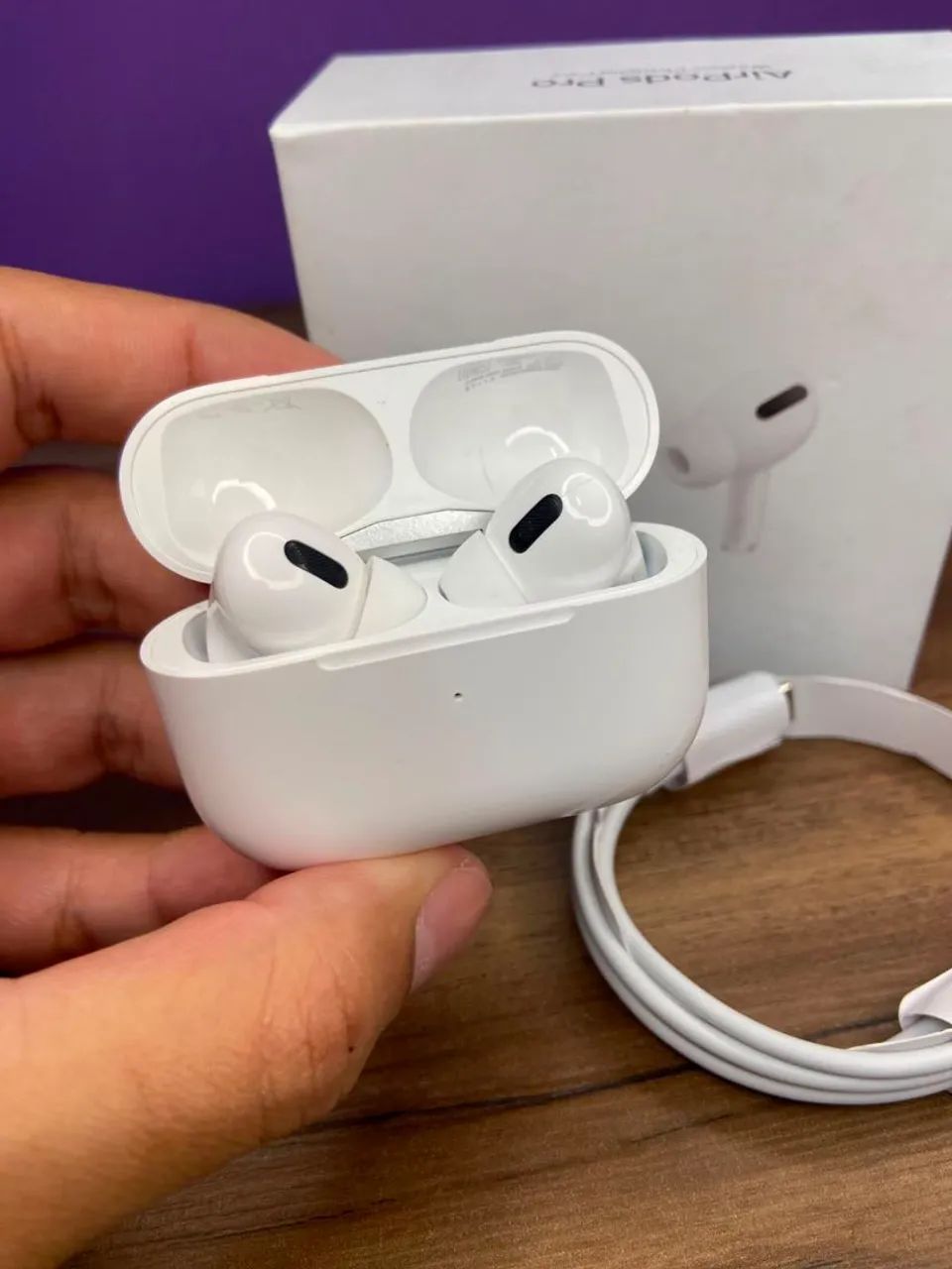 FONE BLUETOOTH PRO3 BRANCO 2.0 COM CABO LIGHTNING - Foto 2