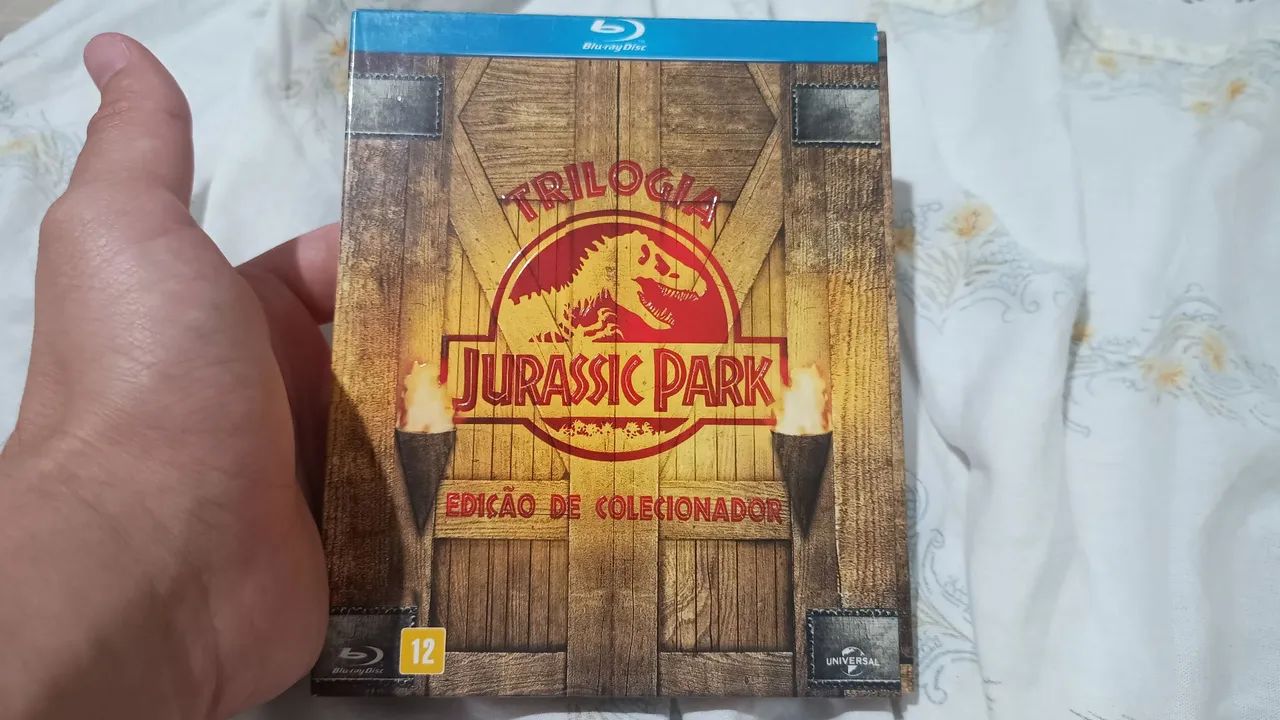 Jurassic park trilogia blu-ray digipack original