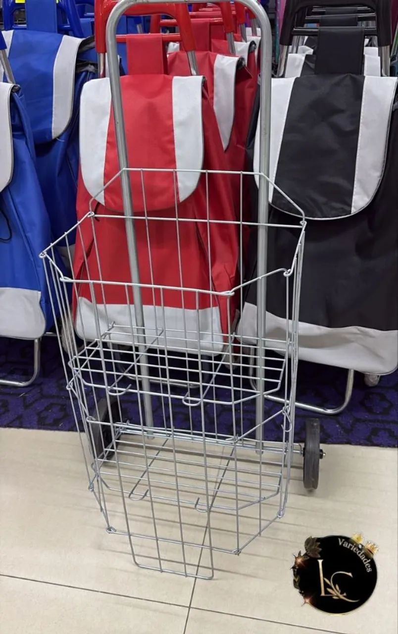 CARRINHO DE FEIRA EM FERRO 