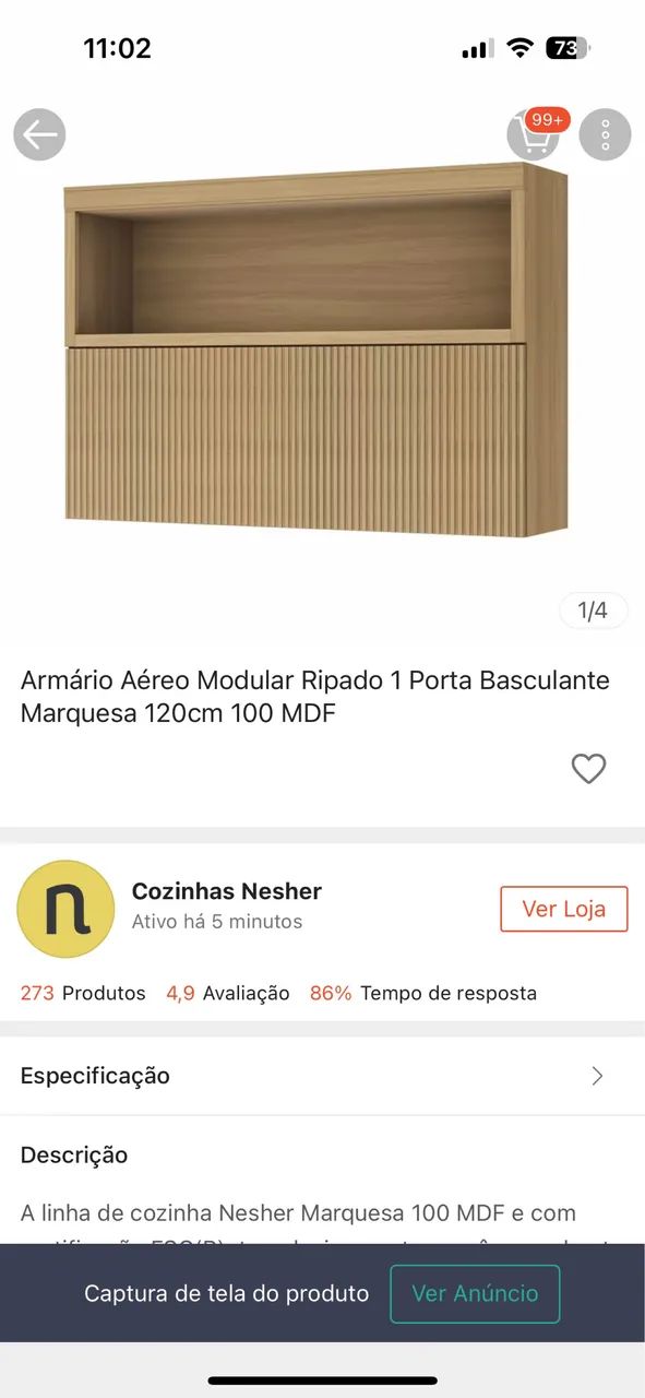 Armário Mdf ripado  - Foto 4