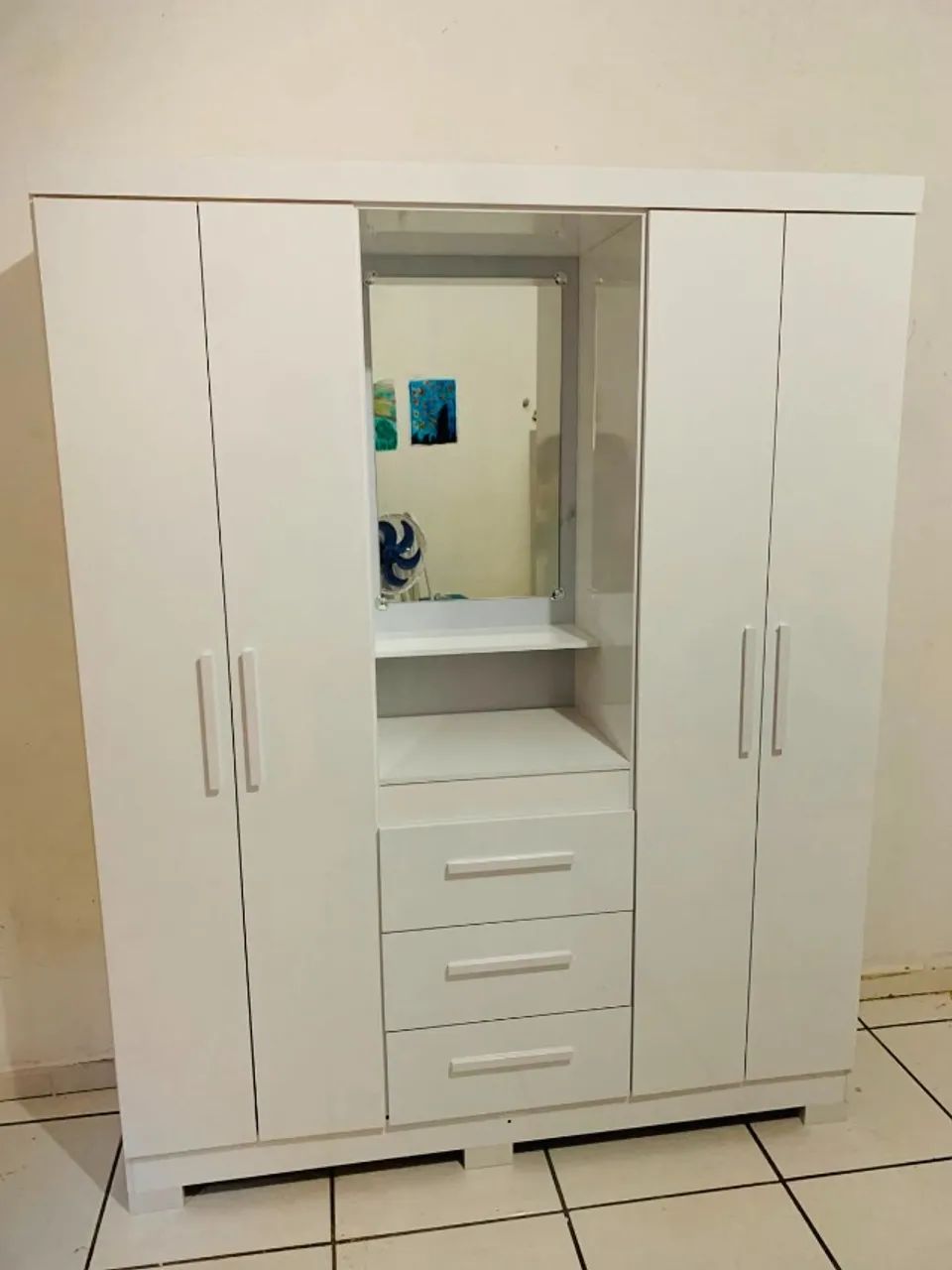 Guarda Roupa Capelinha Com Espelho Novo Com Entrega Grátis 