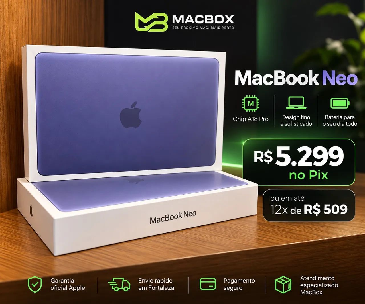 MacBook Neo 256GB Lacrado