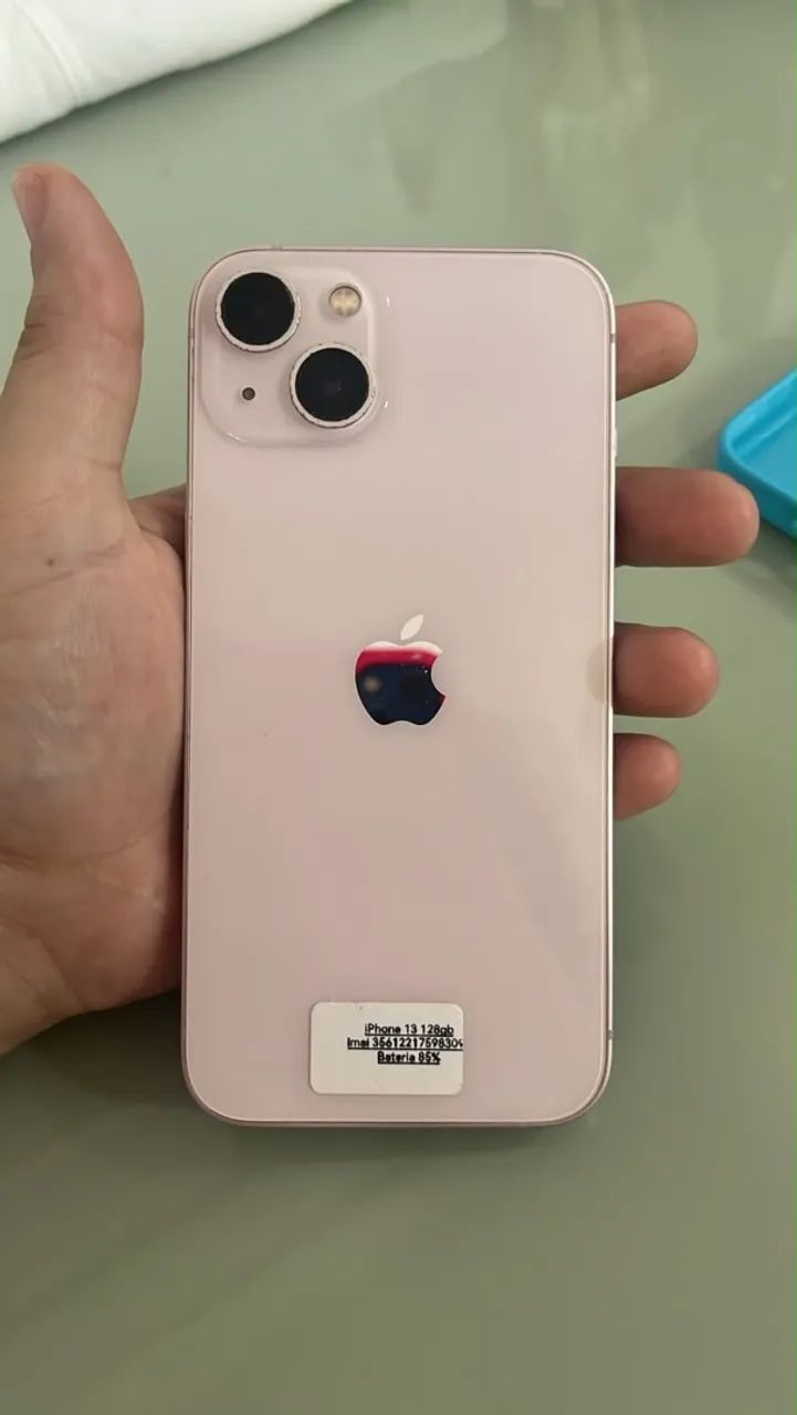 Vendo iPhone 13 rosa 128Gb 85% bateria  - Foto 3