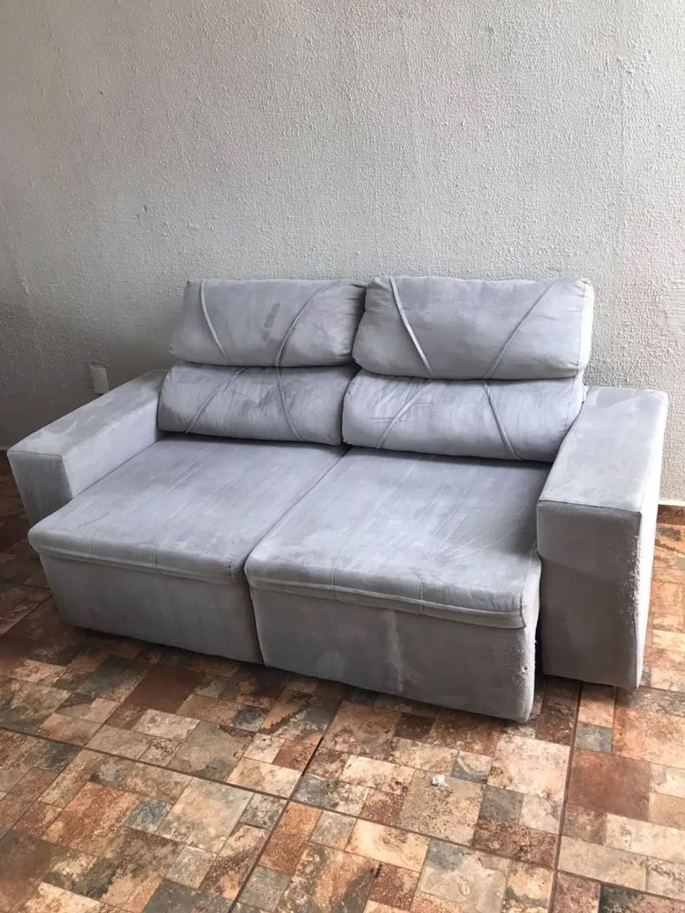 Lindo Sofá Reclinável e Retrátil SEMI NOVO  - Foto 5