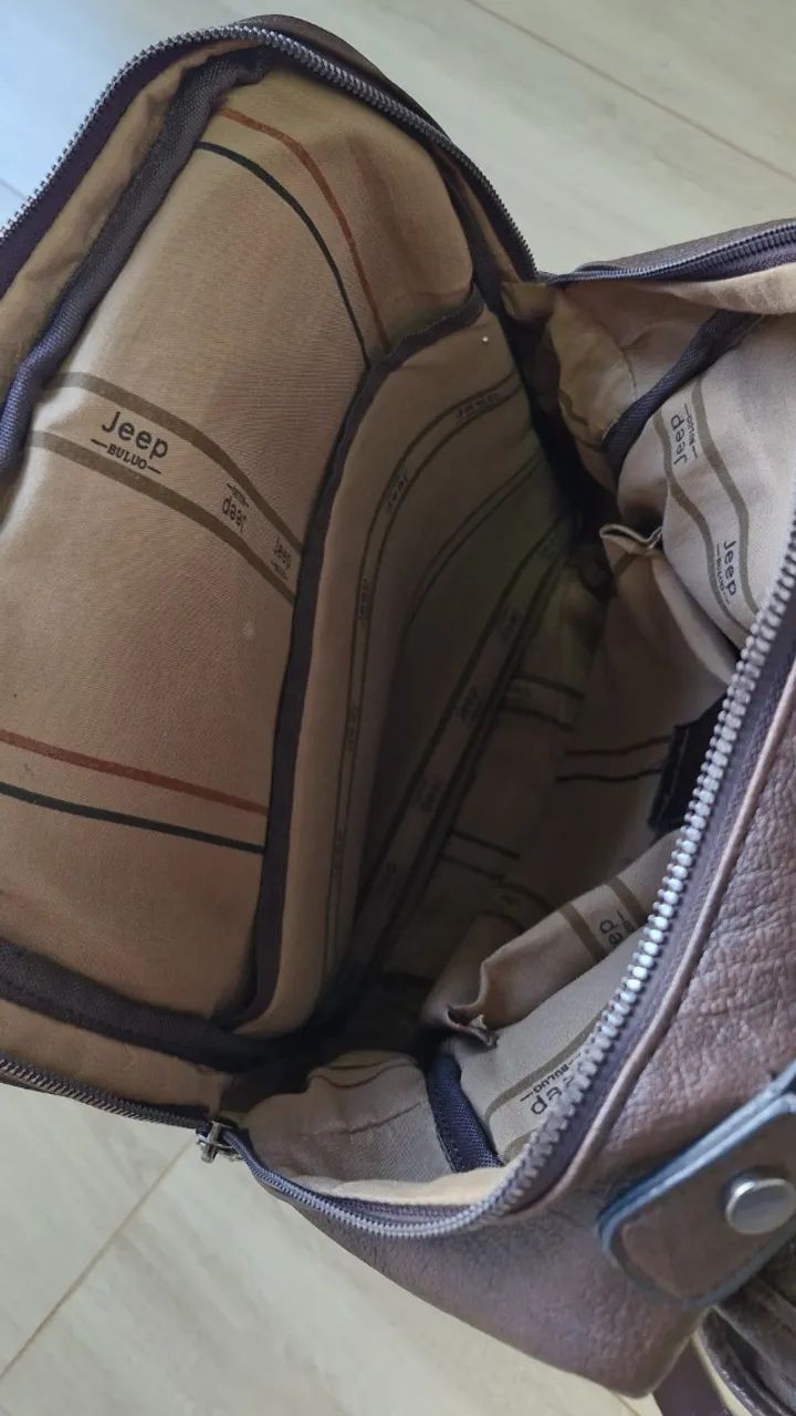 Mochila Couro - Modelo Jeep Buluo Marrom - Foto 5