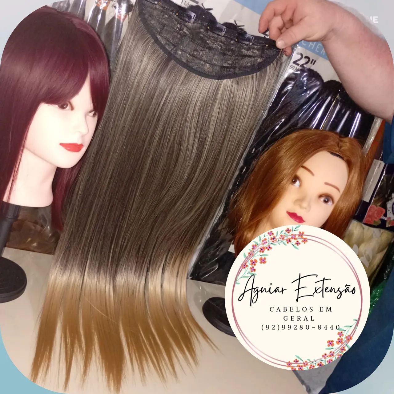MEGA HAIR MORENA ILUMINADA TIC TAC 