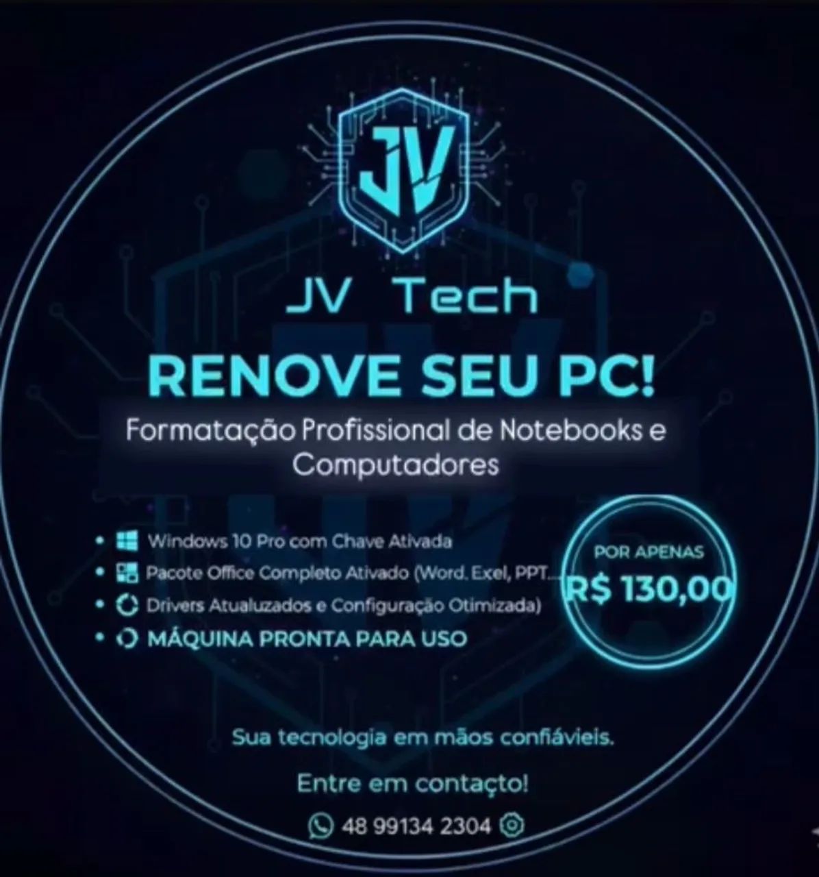 Formatação Profissional de Notebook e Computador