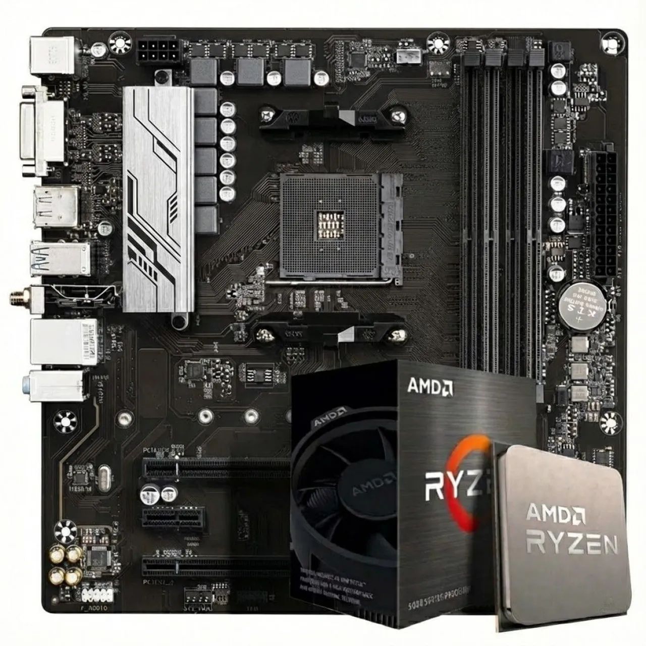 Kit Upgrade AMD Ryzen 5 5600G, Placa Mae A520M-E, 16GB DDR4 1 ano de garantia Loja tiger  - Foto 4