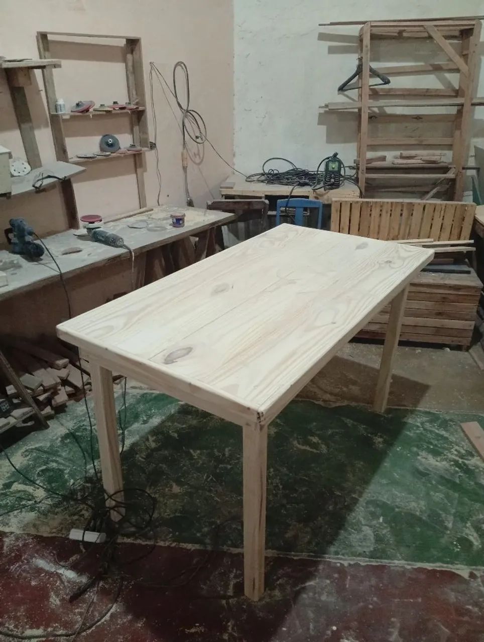 Mesa de madeira maciça 1,50x0, 80