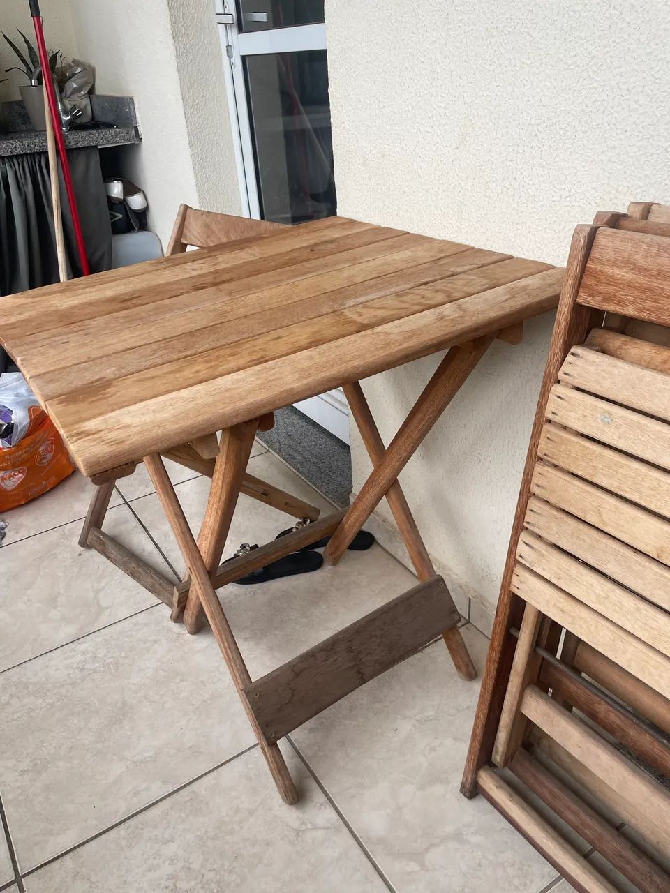Vendo mesa de madeira de pinus - Foto 3