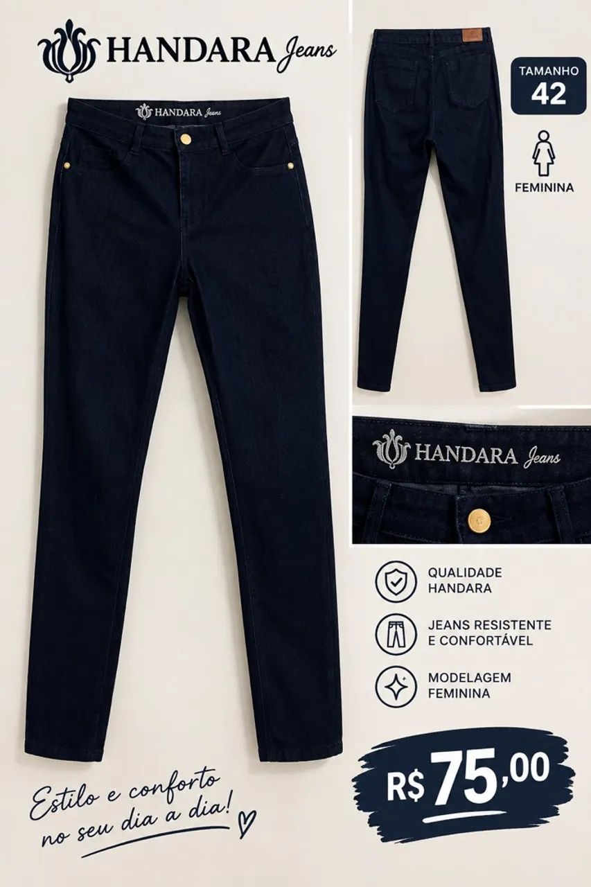 Calça Feminina Handara Tamanho 42 