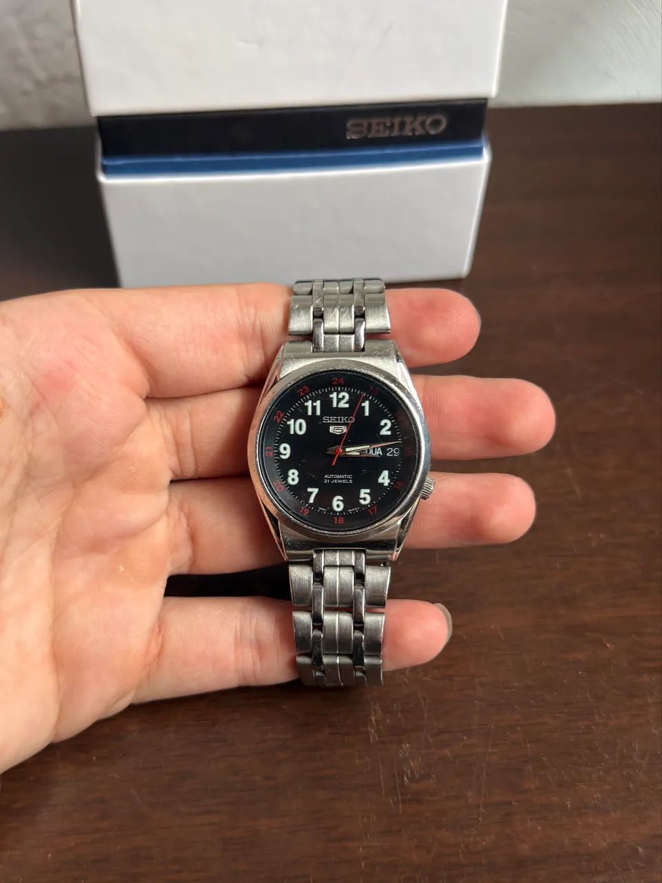 Relogio Seiko 5 Automático 7S26 - Com caixa e gomos extras