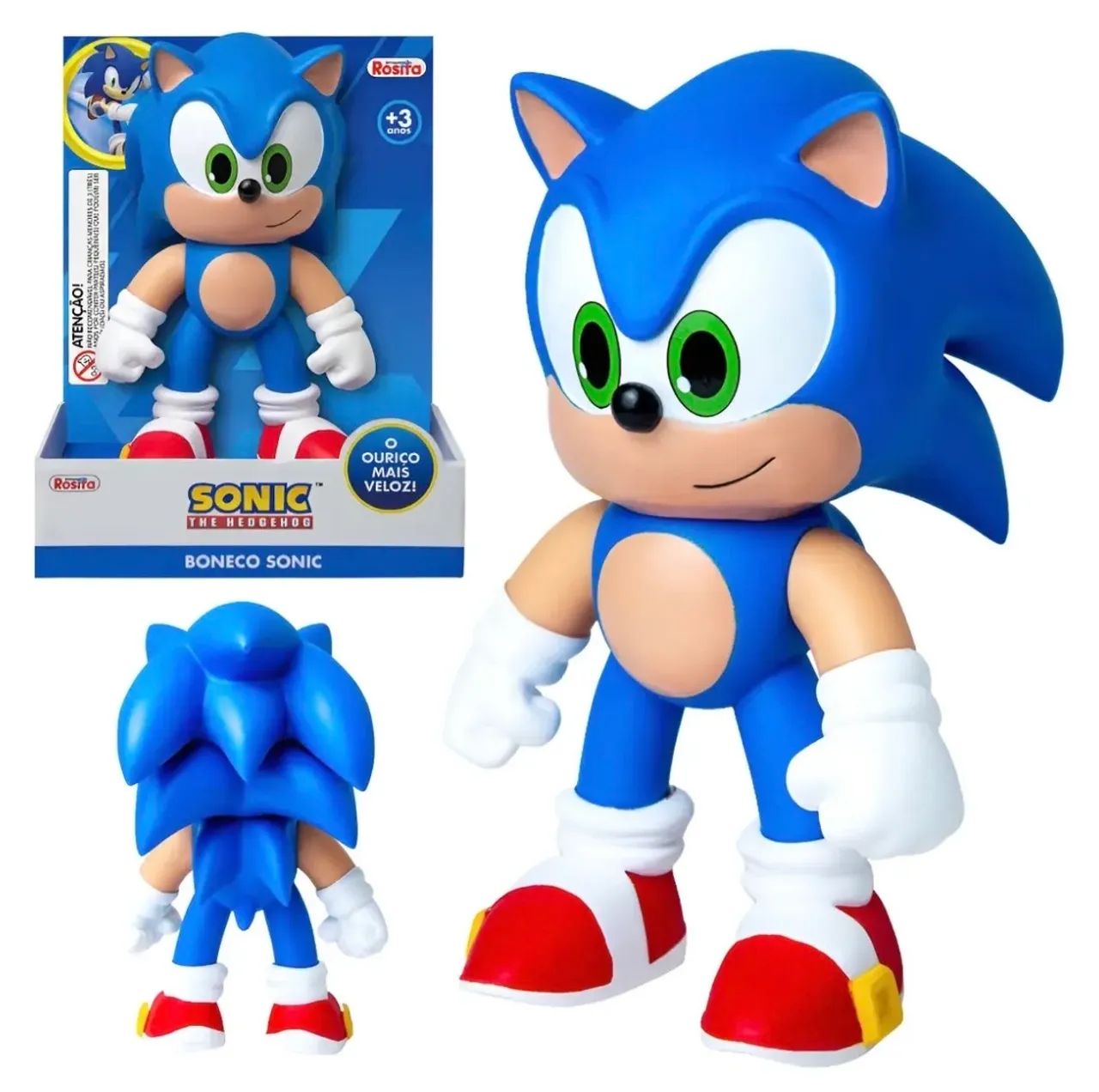 Sonic The Hedgehog -  Boneco Articulado - 21cm