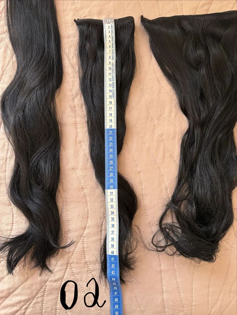 3 Telas de Cabelo para Aplique - 153g - Foto 3
