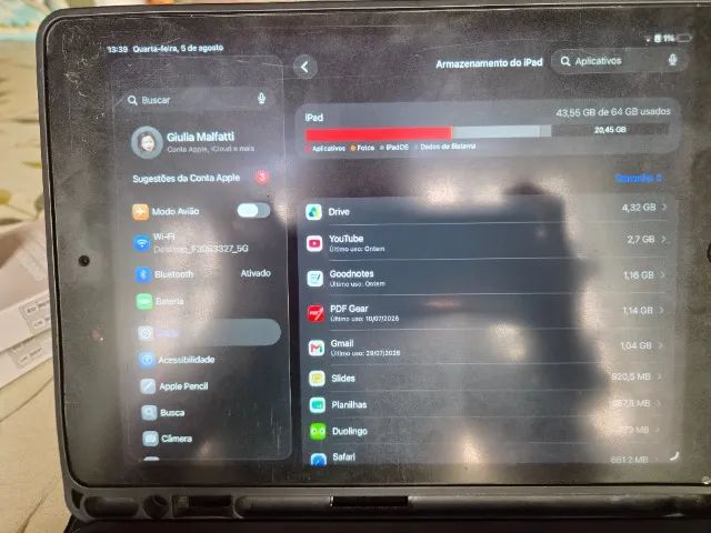 ? iPad 9ª Geração 64 GB + Teclado + Caneta + Acessórios<br> - Foto 5