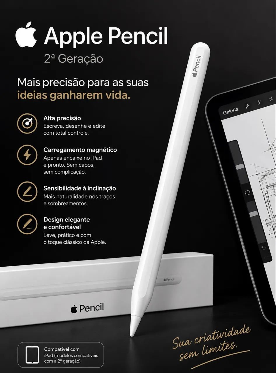 Apple Pencil2 本体 Apple Pencil 2º geração - Tablets e E-Readers - Aruana, Aracaju