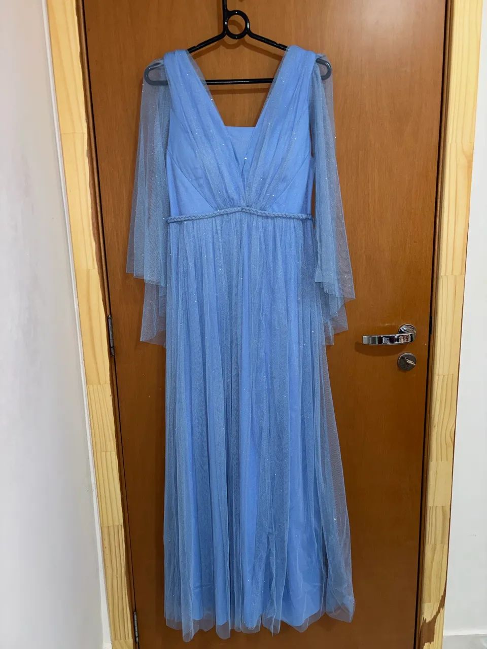 Vestido longo de festa - azul  - Foto 2