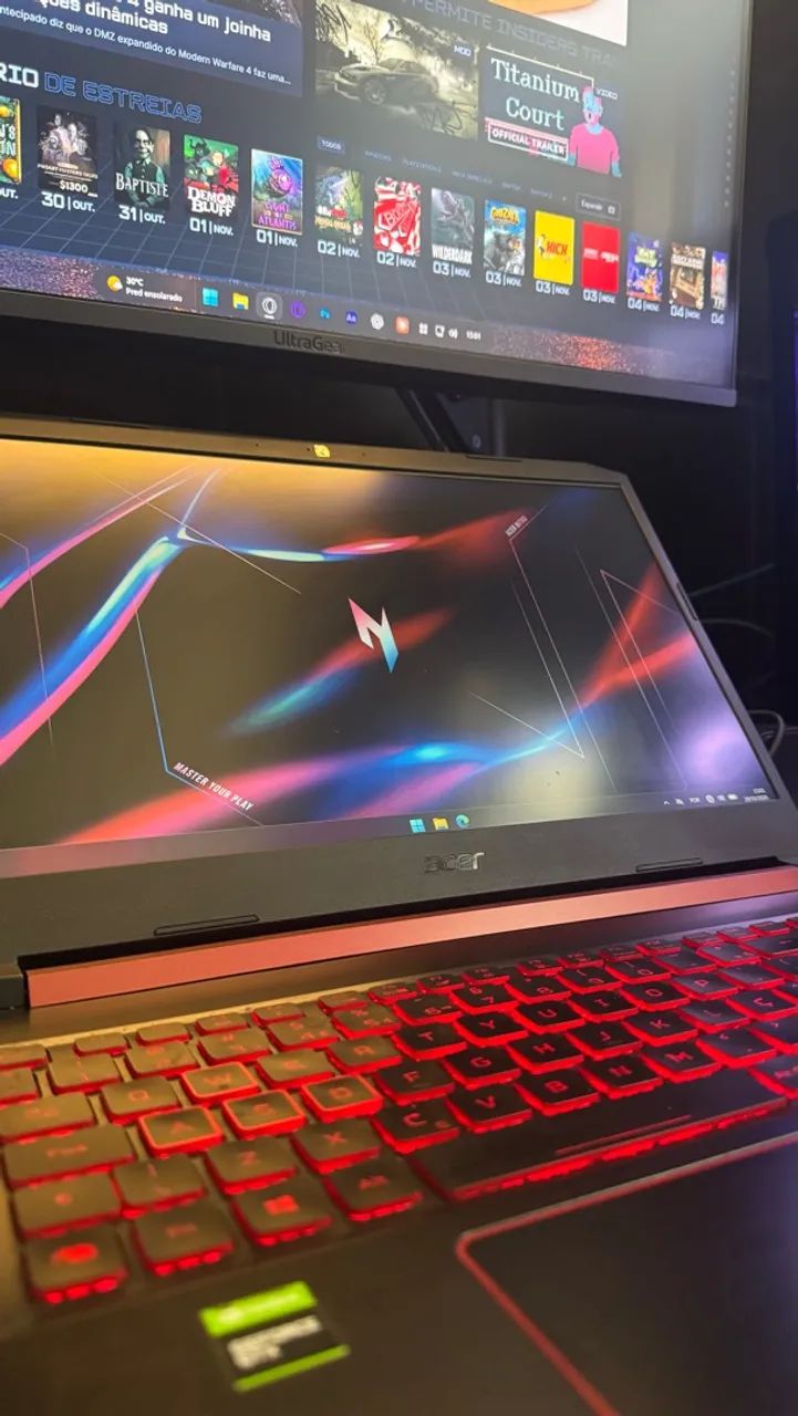 Notebook gamer Acer Nitro impecável! (negociável) - Foto 5