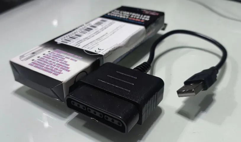 Adaptador Conversor Controle Ps2/Guitar Hero Para Pc E Ps3 - Suporta Vibração (Plug & Play - Foto 6